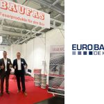 Vertriebsteam von Baufas auf dem Messestand der Messe Eurobaustoff Forum